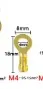 SARI KABLO PABUÇ HALKA (Tks-4 (M4) halka tip terminaller ) 4.2mm - 7 adet