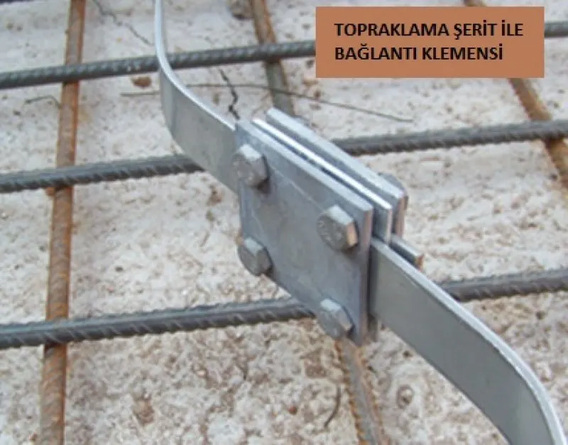 Topraklama Şeridi Kelepçesi Şeritten Şeride 2