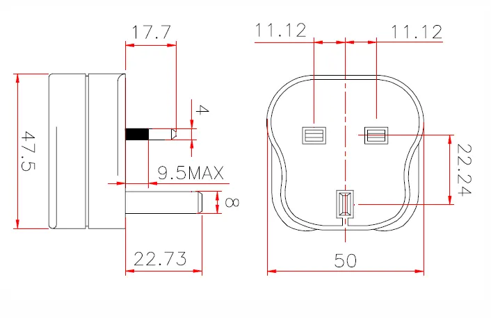 Kablo Ucuna Monte İngiliz FİŞ - S.s145 - 13AMP - 250V - ( Fıtted WITH 13 A FUSE ) 2