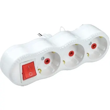 ALFA Elektrik - 3 LÜ Anahtarlı FİŞ PRİZ ( Golyat ) 2