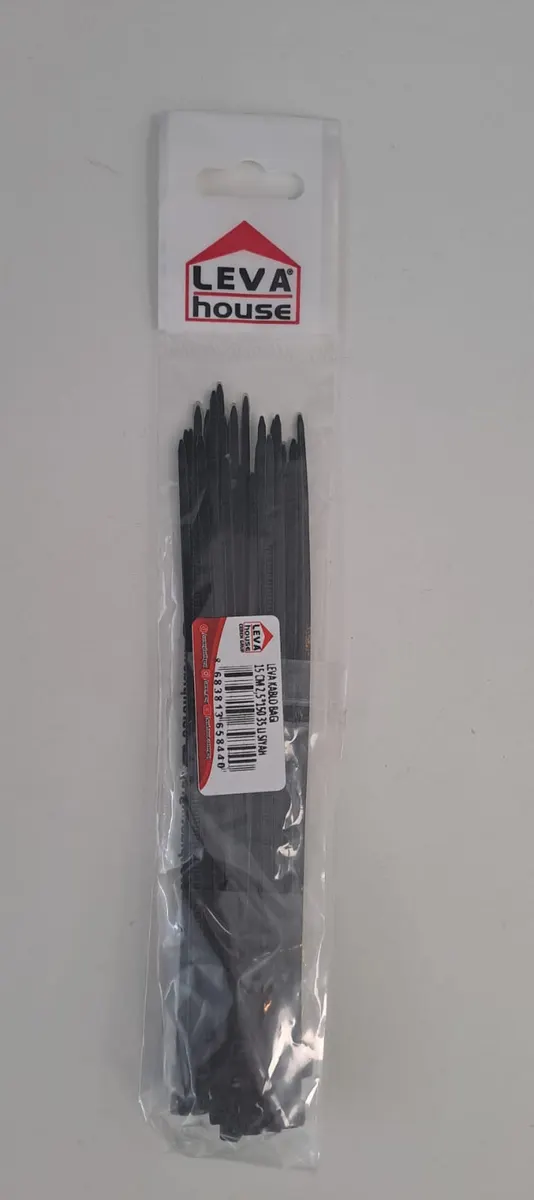 LEVA KABLO BAĞI 15 CM ( 2,5 x 150 ) 35 Lİ PAKET - SİYAH 2