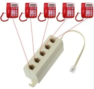 Rj-11 Telefon HAT Çoğaltıcı Aparat 5 Lİ - Telefon HAT Çoğaltıcı 5 Lİ 2