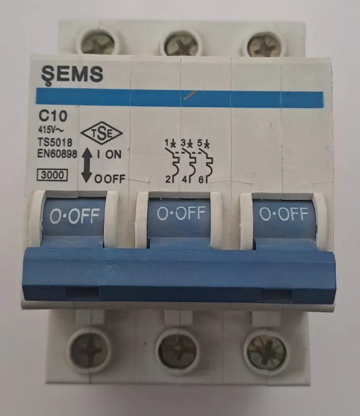 ŞEMS 3X10A 3000 KA C10 GRUP Sigorta