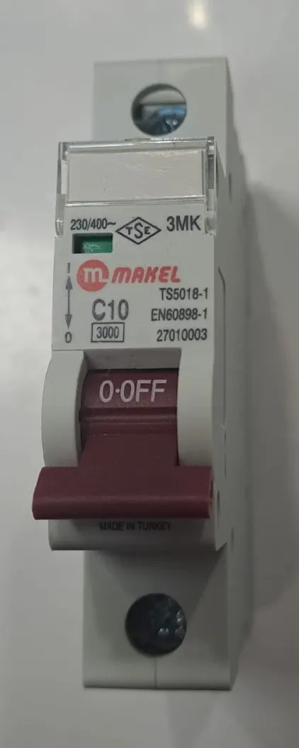 Makel 10 Amper C10 Otomat Sigorta