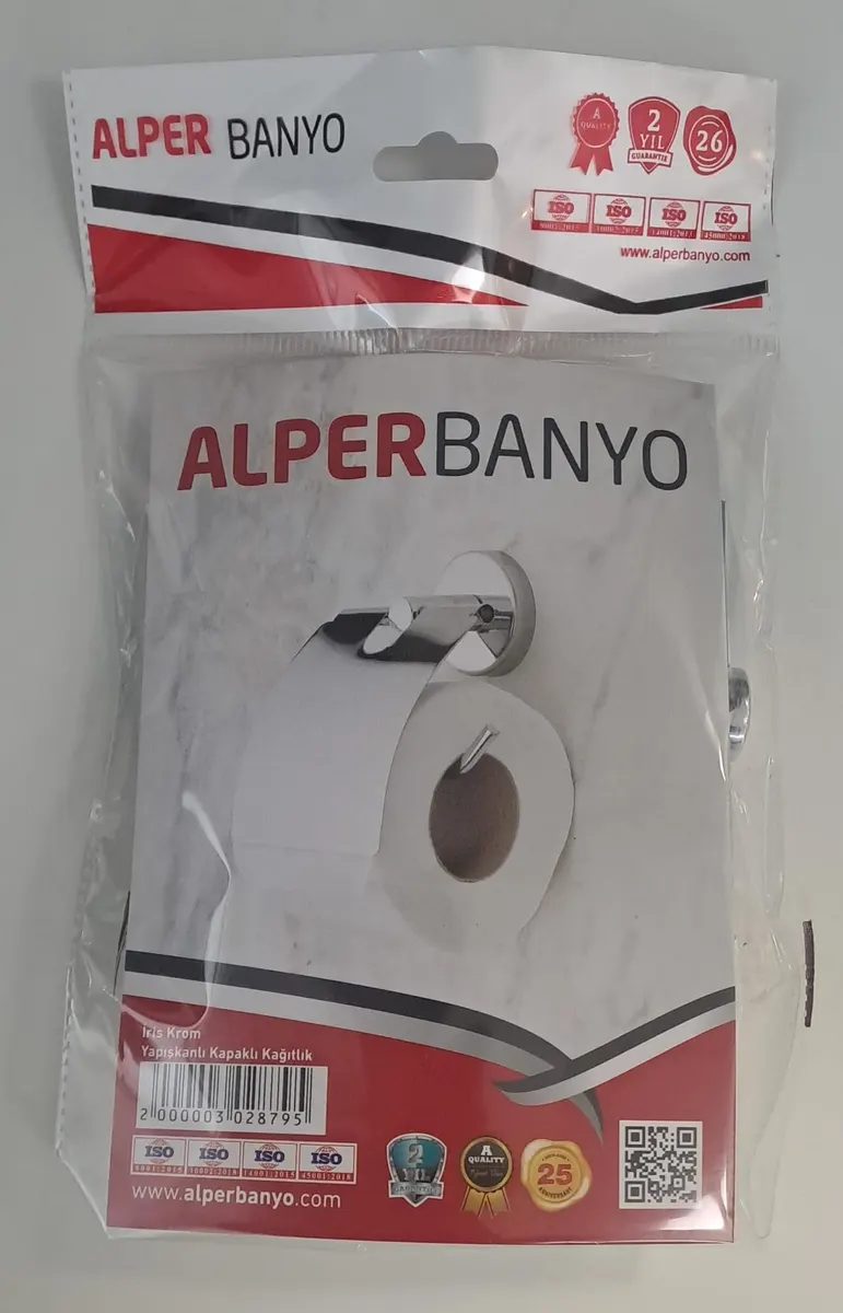 Alper Banyo Azalea EKO Geniş Kapaklı Kağıtlık ( Jelatin Ambalaj ) 2