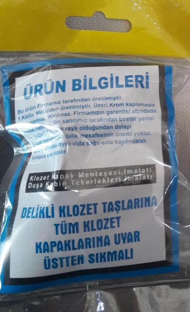 Klozet Kapak Vidası - Metal Üstten Sıkma - İyisi 3