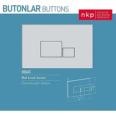 NKP 0060 MAT KROM Buton