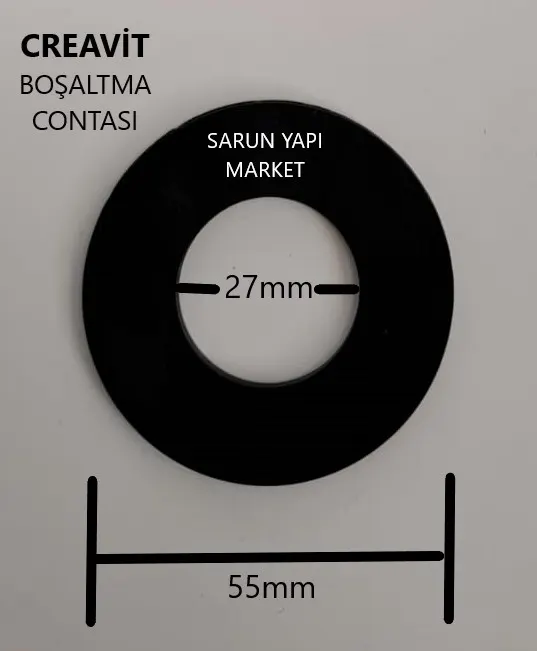 CREAVİT - GÖMME REZERVUAR İÇ TAKIM CONTASI (DIŞ ÇAP 55mm / İÇ ÇAP 27mm ) 2