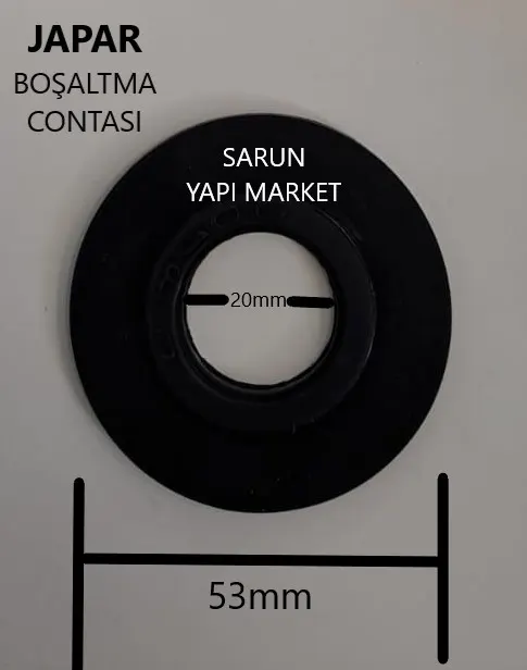 JAPAR - J-0018 - GÖMME REZERVUAR CONTASI (DIŞ ÇAP 53mm / İÇ ÇAP 20mm ) BOMBELİ 2