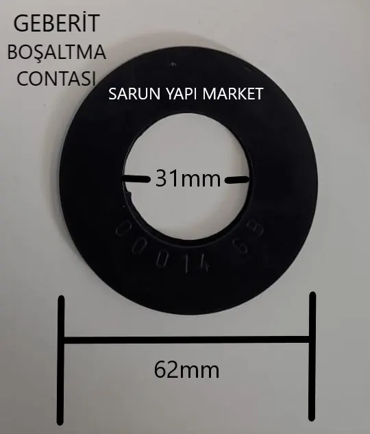 GEBERİT - GB 00014 - BÜYÜK - GÖMME REZERVUAR İÇ TAKIM CONTASI (DIŞ ÇAP 62mm / İÇ ÇAP 31mm) 2
