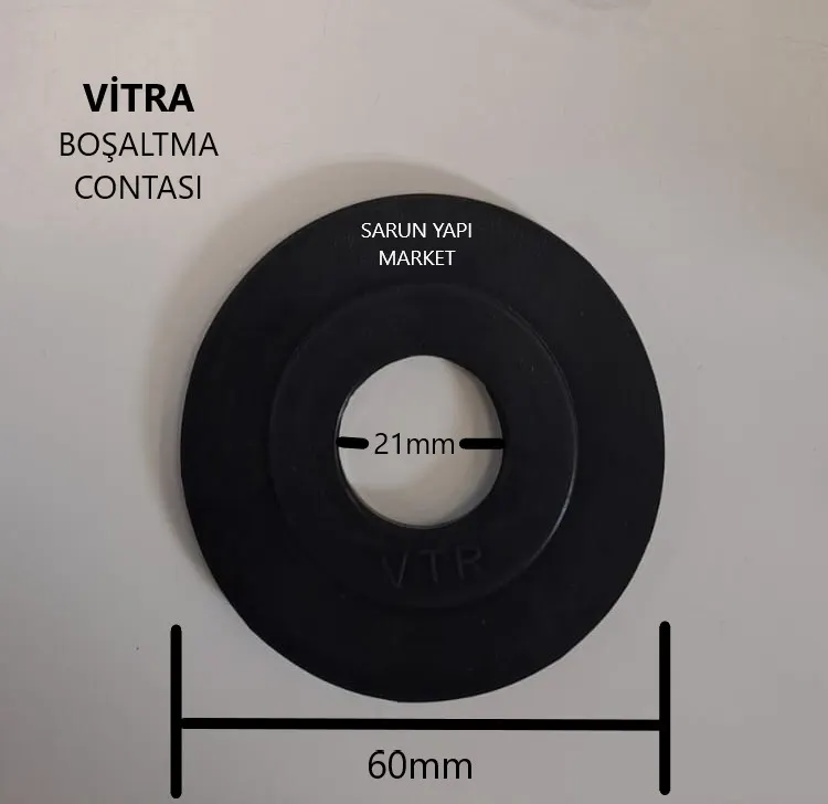 VİTRA - VTR - GÖMME REZERVUAR CONTASI (DIŞ ÇAP 60mm / İÇ ÇAP 21mm ) ÇİFT TARAF BOMBELİ 2