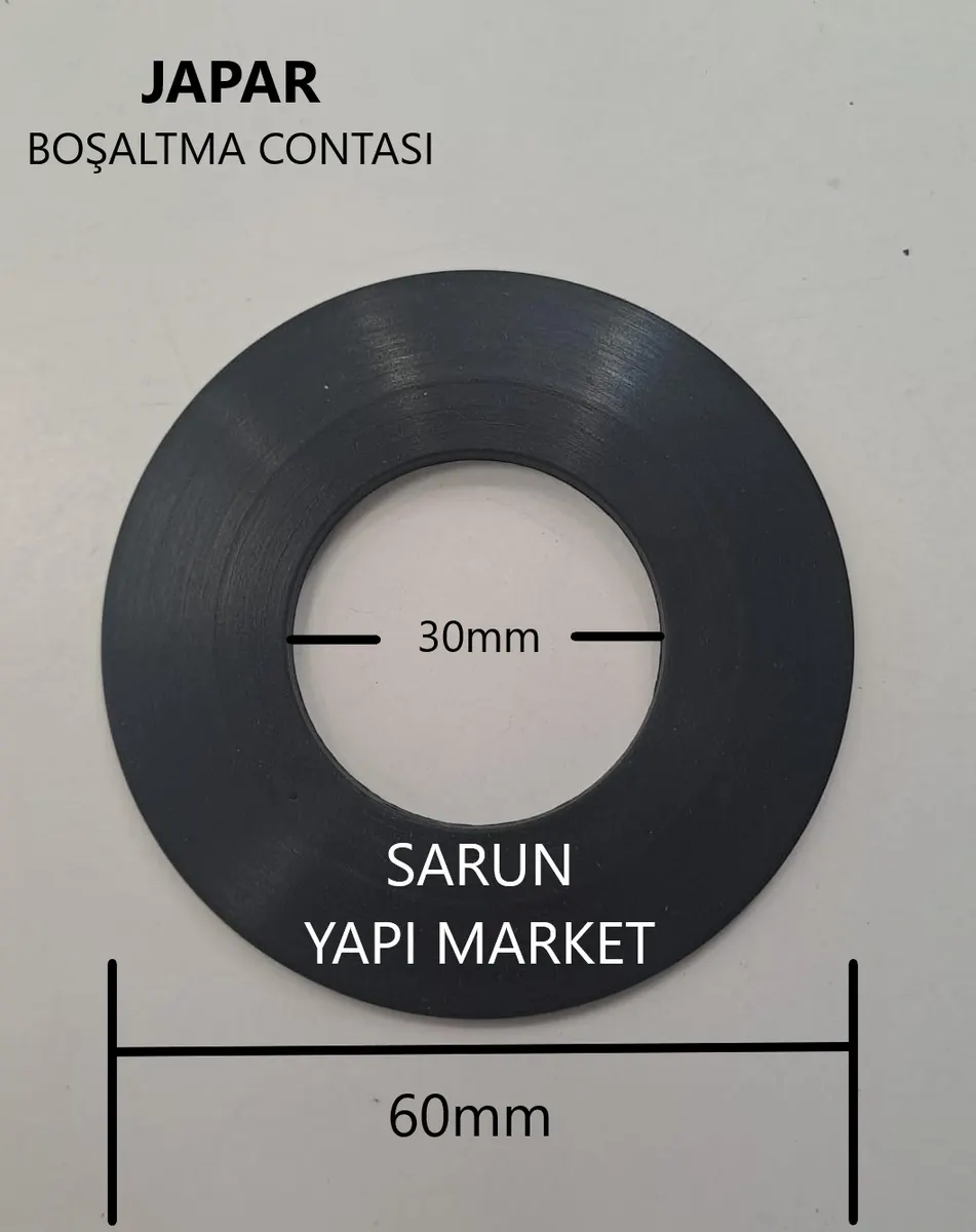 JAPAR - ESKİ KONİK GÖMME REZERVUAR İÇ TAKIM CONTASI (DIŞ ÇAP 60mm / İÇ ÇAP 30mm ) 2