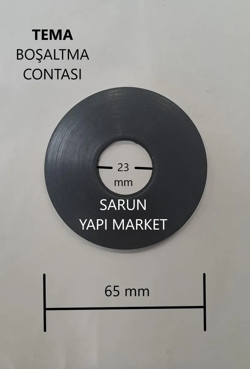 TEMA - DÜZ GÖMME REZERVUAR İÇ TAKIM CONTASI (DIŞ ÇAP 65mm / İÇ ÇAP 23mm ) 2