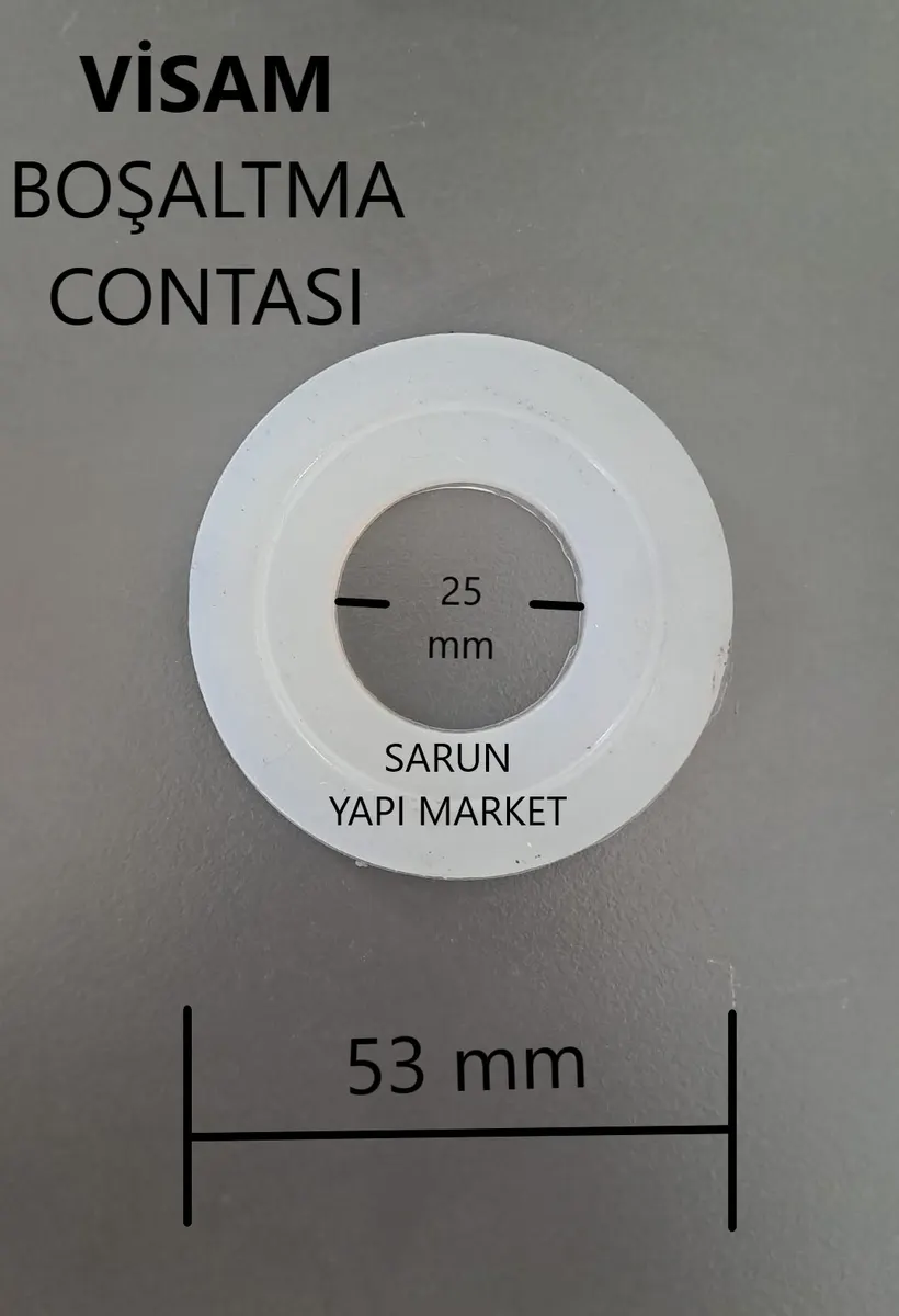 VİSAM - GÖMME REZERVUAR DENİZ İÇ TAKIM CONTASI (DIŞ ÇAP 53mm / İÇ ÇAP 25mm ) 2