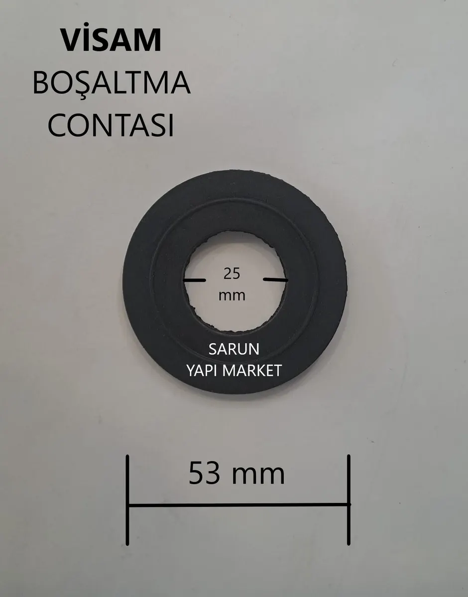 VİSAM - GÖMME REZERVUAR LORD İÇ TAKIM CONTASI (DIŞ ÇAP 53mm / İÇ ÇAP 25mm ) 2