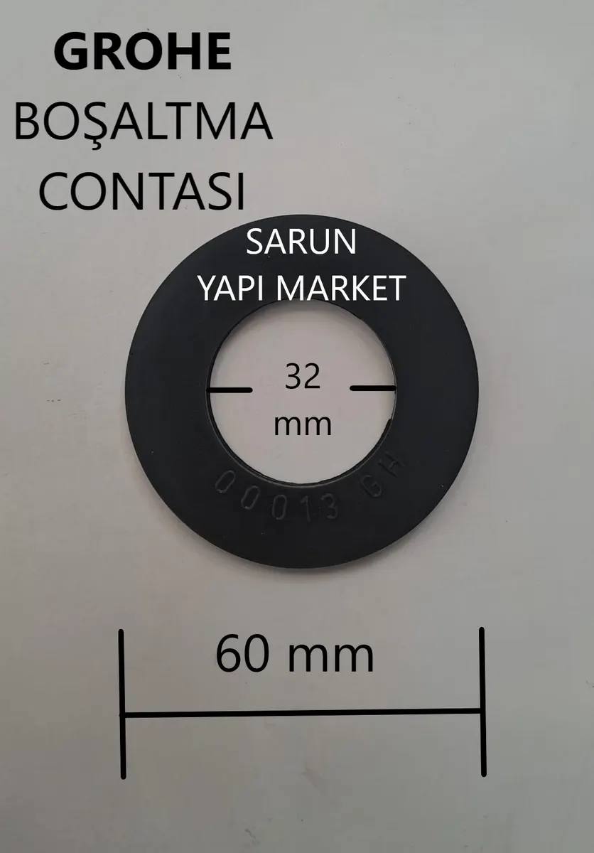 GROHE - 00013 GH - GÖMME REZERVUAR İÇ TAKIM CONTASI (DIŞ ÇAP 60mm / İÇ ÇAP 32mm) 2