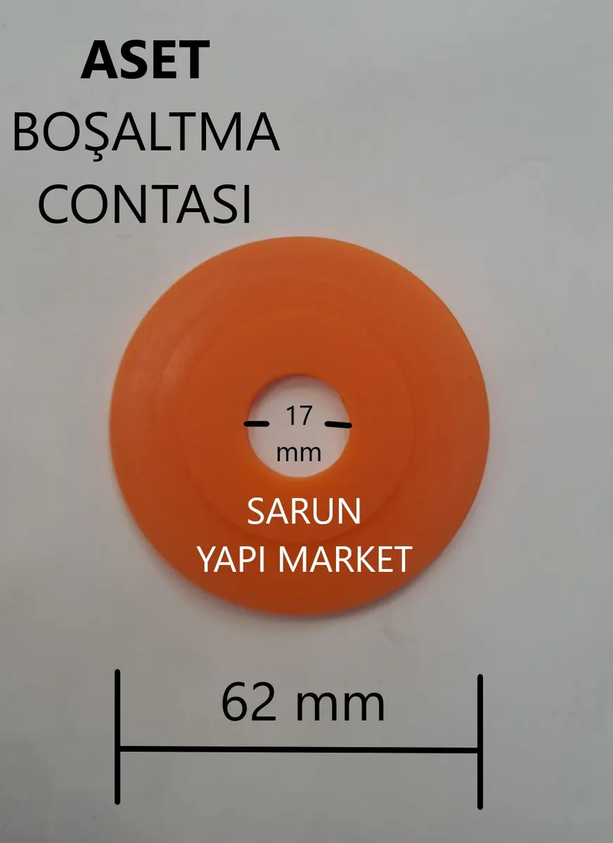 ASET - GÖMME REZERVUAR GOLD İÇ TAKIM CONTASI (DIŞ ÇAP 62mm / İÇ ÇAP 17mm ) 2