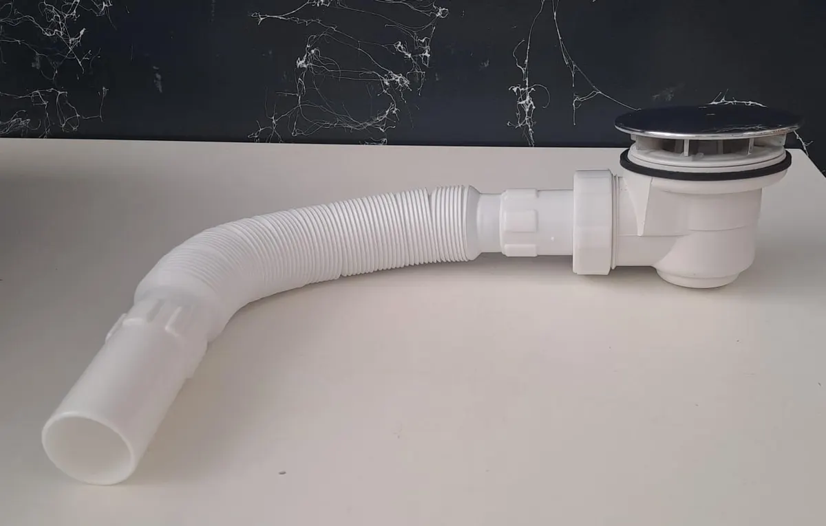 KROM DUŞ Trobleni Taslı Körüklü Ø 32 LİK Çıkışlı ( ASET )