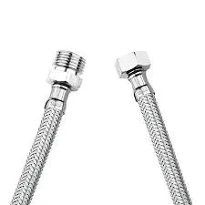 1/2-1/2 NİPELLİ PASLANMAZ ÇELİK ÖRGÜLÜ FLEX 30 cm