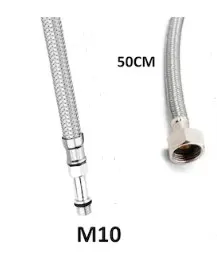 1/2-M10 PASLANMAZ ÇELİK ÖRGÜLÜ BATARYA FLEXİ 50 cm