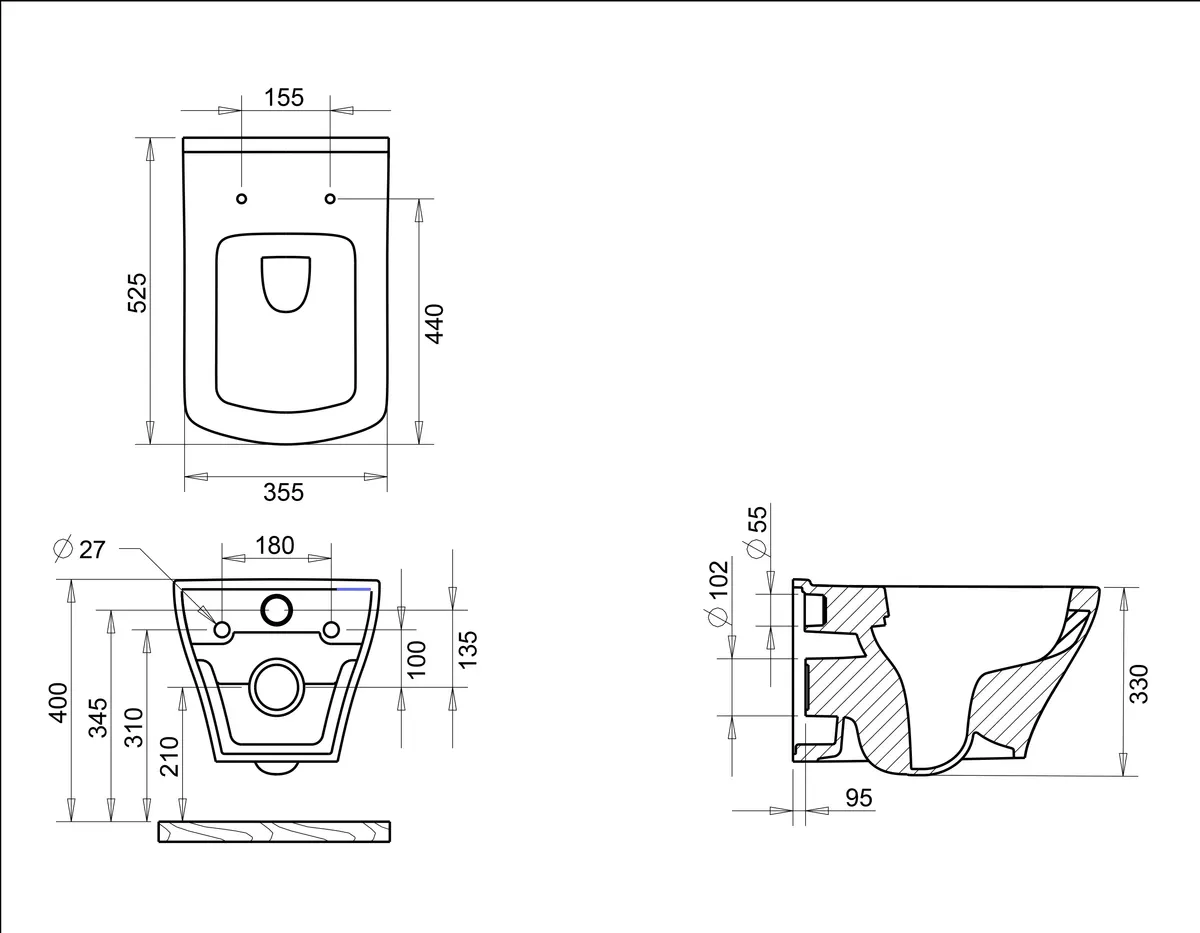 Lotus ASMA Klozet Turavit Lts5515 3