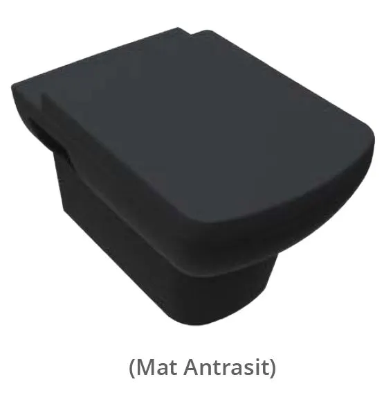 Plaza ASMA Klozet Turavit MAT Antrasit