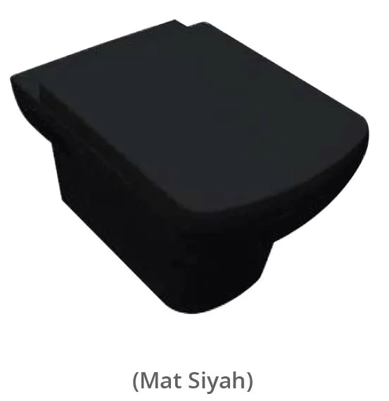 Plaza ASMA Klozet Turavit MAT Siyah