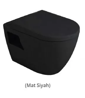 Rondo ASMA Klozet Turavit MAT Siyah