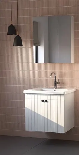 Hilton Banyo Dolabı - EKO LAKE 65 Beyaz
