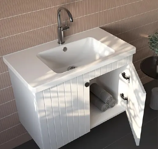 Hilton Banyo Dolabı - EKO LAKE 65 Beyaz 4