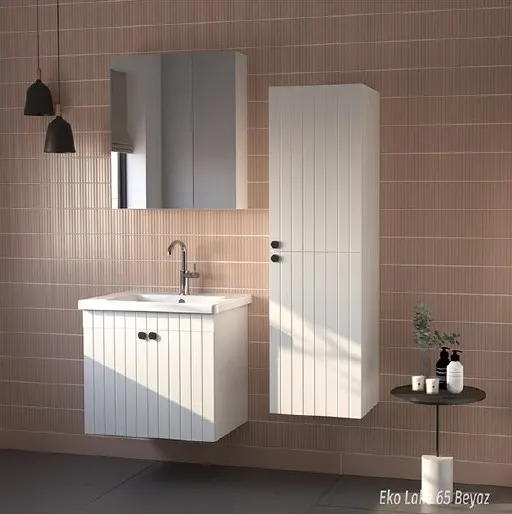 Hilton Banyo Dolabı - EKO LAKE 65 Beyaz 5