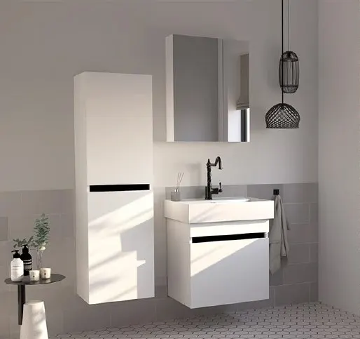 Hilton Banyo Dolabı - GOLA BOY Dolabı Beyaz 3