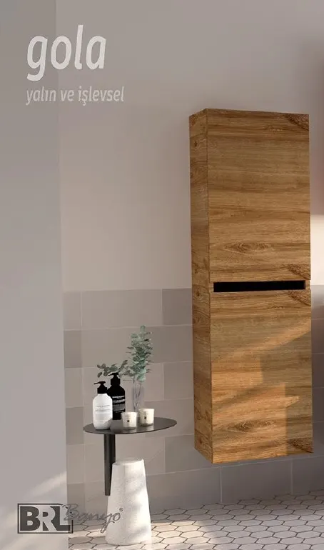 Hilton Banyo Dolabı - GOLA BOY Dolabı Royal MEŞE