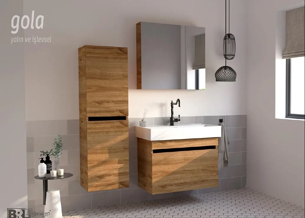Hilton Banyo Dolabı - GOLA BOY Dolabı Royal MEŞE 4