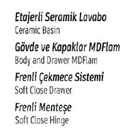 Hilton Banyo Dolabı - GOLA 60 Beyaz 4