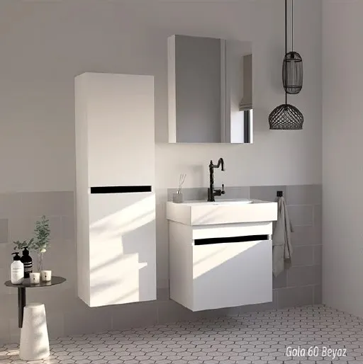 Hilton Banyo Dolabı - GOLA 60 Beyaz 5