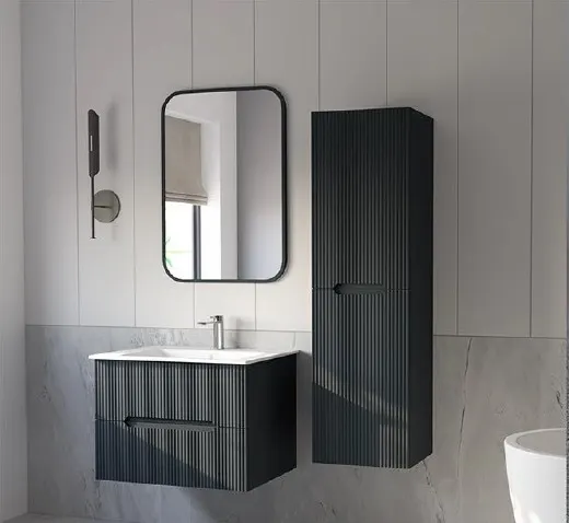 Hilton Banyo Dolabı - İlyada BOY Dolabı MAT LAKE Antrasit 4