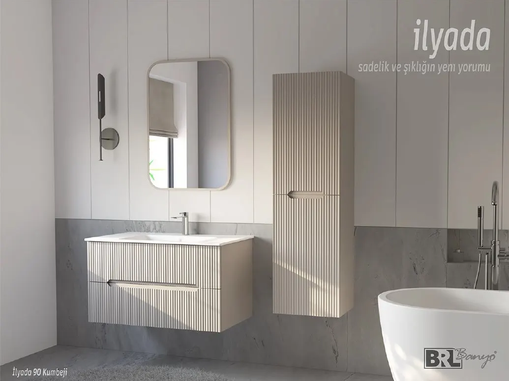 Hilton Banyo Dolabı - İlyada BOY Dolabı MAT LAKE Kumbeji 3