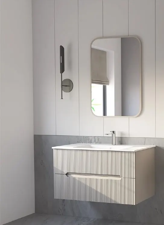 Hilton Banyo Dolabı - İlyada 90 MAT LAKE Beyaz
