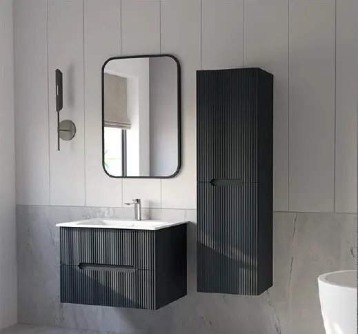 Hilton Banyo Dolabı - İlyada 90 MAT LAKE Antrasit 3