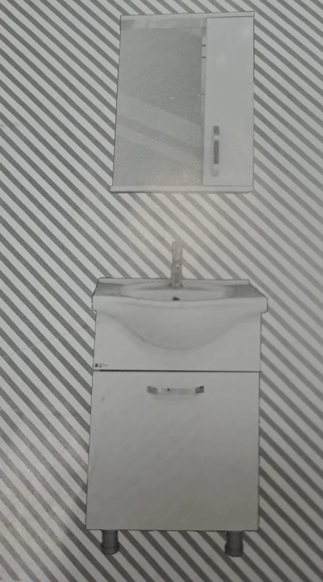 Hilton Banyo Dolabı - Klasik 55 Beyaz