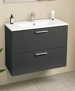 Hilton Banyo Dolabı - MIA 80 Antrasit GRİ 3