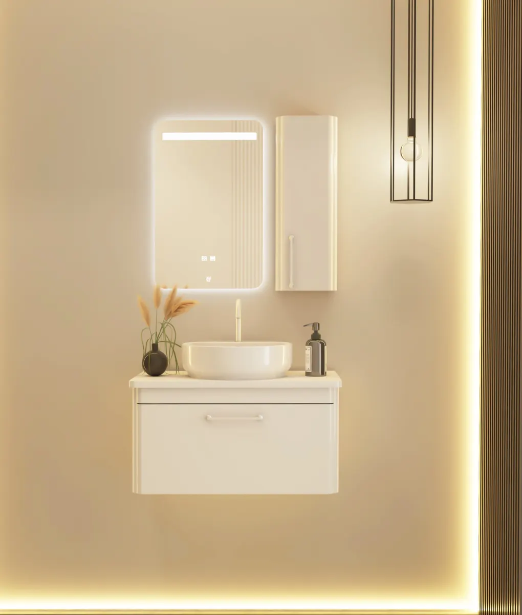 HİLTON BANYO DOLABI - MONZA 80 cm - BEYAZ 2