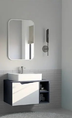 Hilton Banyo Dolabı - Newyork 100 MAT LAKE Marin MAVİ