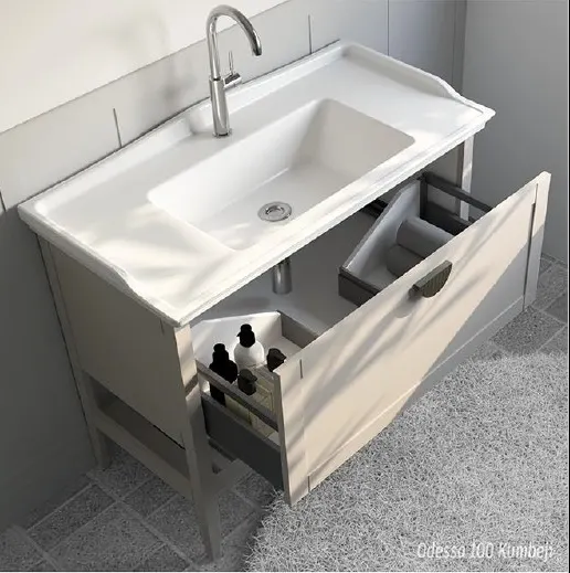 Hilton Banyo Dolabı - Odessa 100 MAT LAKE Beyaz 5
