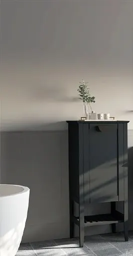 Hilton Banyo Dolabı - Odessa BOY Dolabı MAT LAKE Antrasit