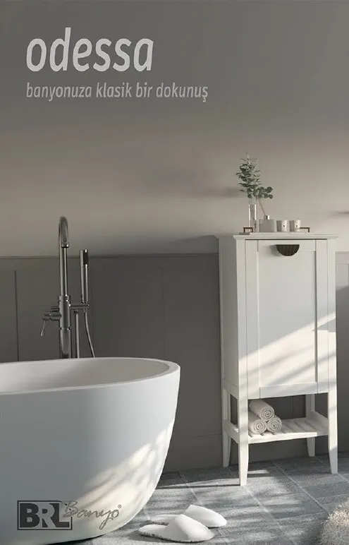 Hilton Banyo Dolabı - Odessa BOY Dolabı MAT LAKE Kumbeji