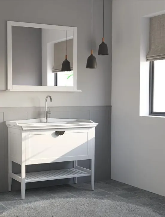Hilton Banyo Dolabı - Odessa 80 MAT LAKE Beyaz