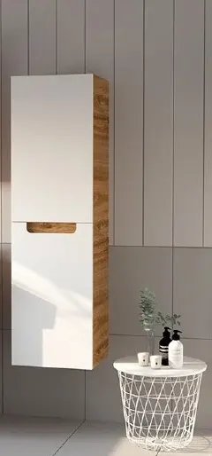 Hilton Banyo Dolabı - Sharp BOY Dolabı MAT LAKE Royal MEŞE / Beyaz