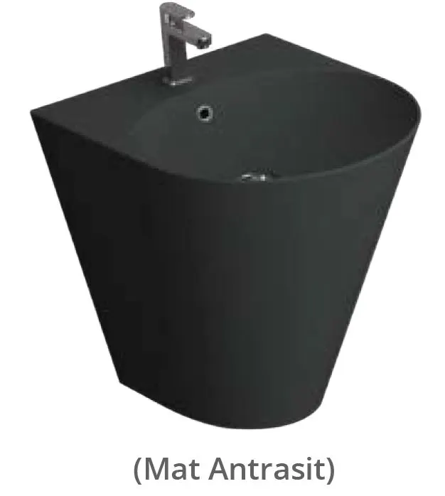 İgloo Lavabo Monoblok Turavit - MAT Antrasit